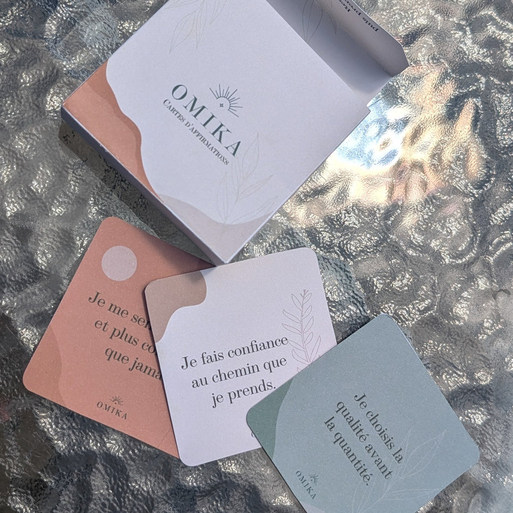 Cartes d'affirmations positives